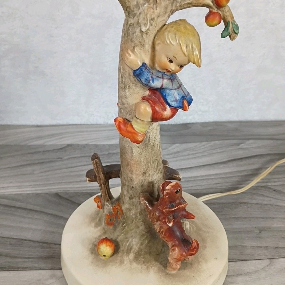 Vintage Table Lamp Culprits 18" Hummel Boy & Dog Goebel 44A - Picture 5 of 16